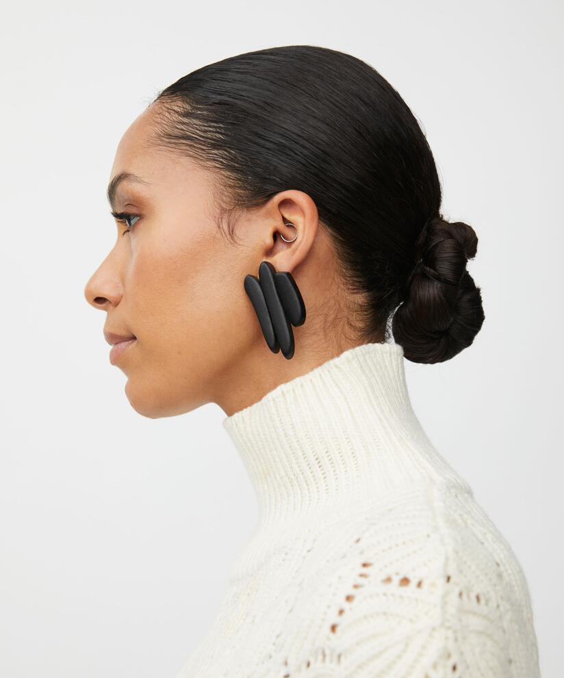 Ryvia øreringer, Black
