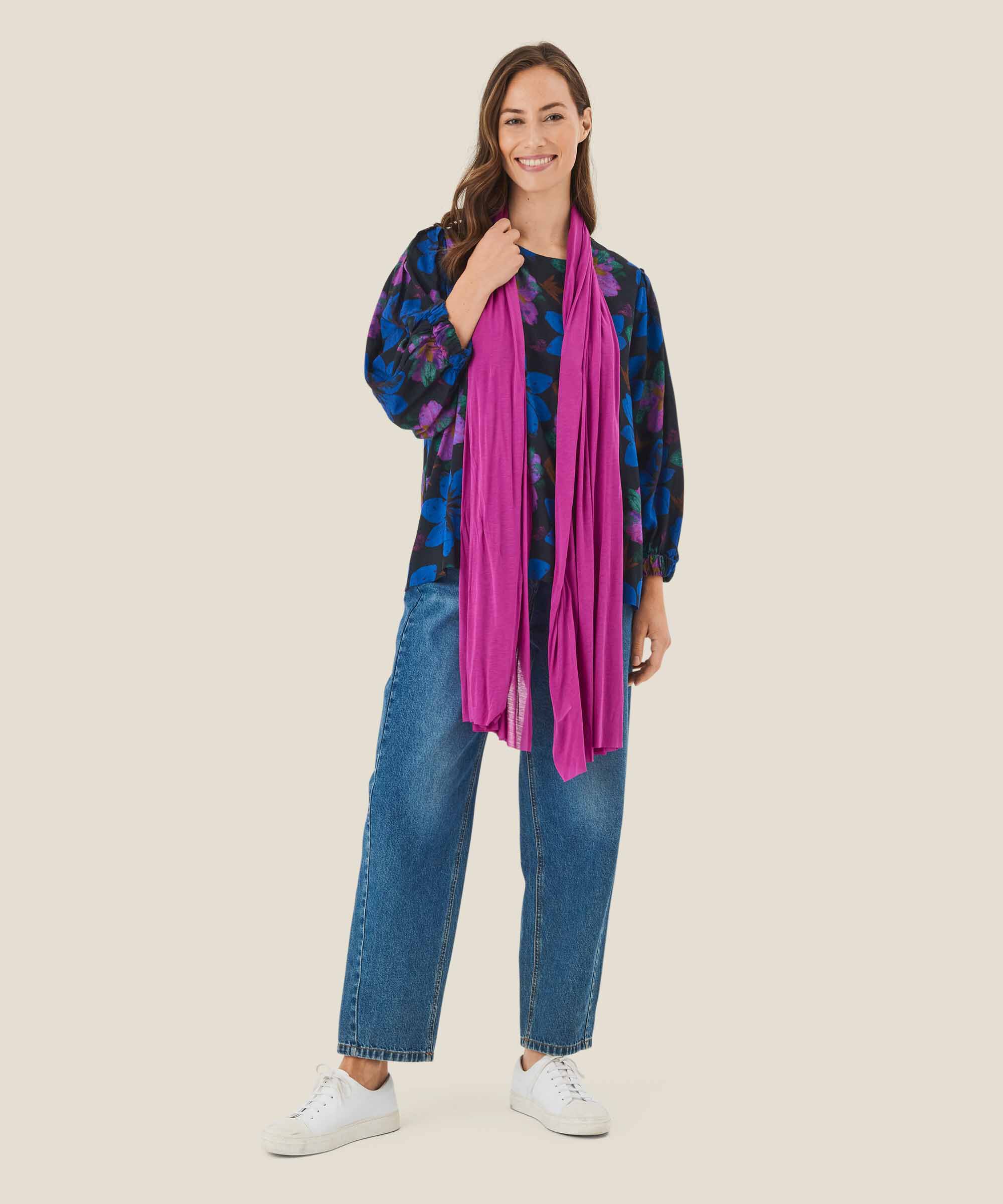 Brisa Bluse, Wild Aster