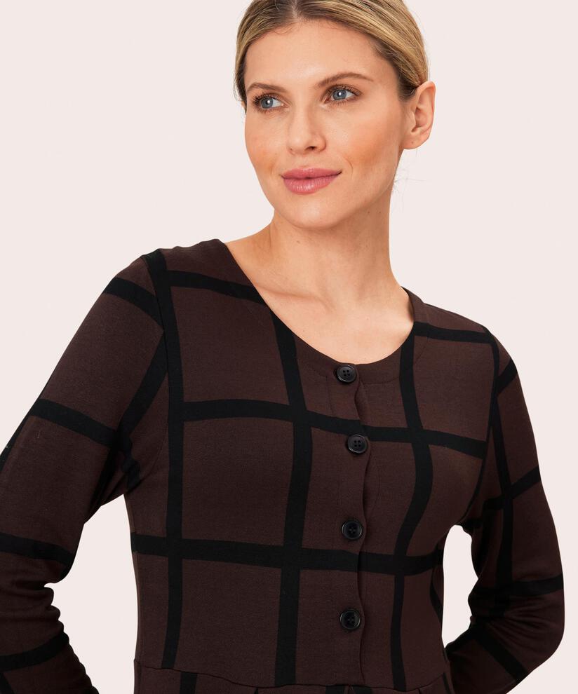 Nilana JERSEY Kjole, Coffee Bean