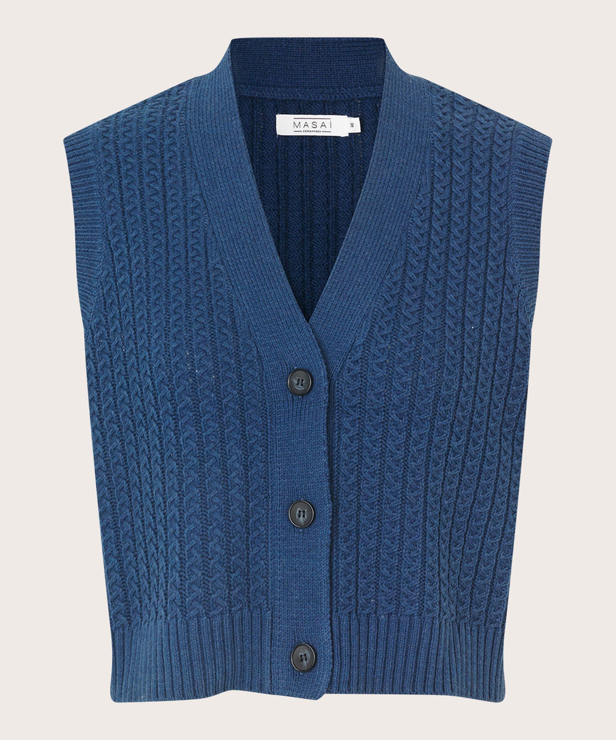 Laney Strikket vest, Sargasso Sea