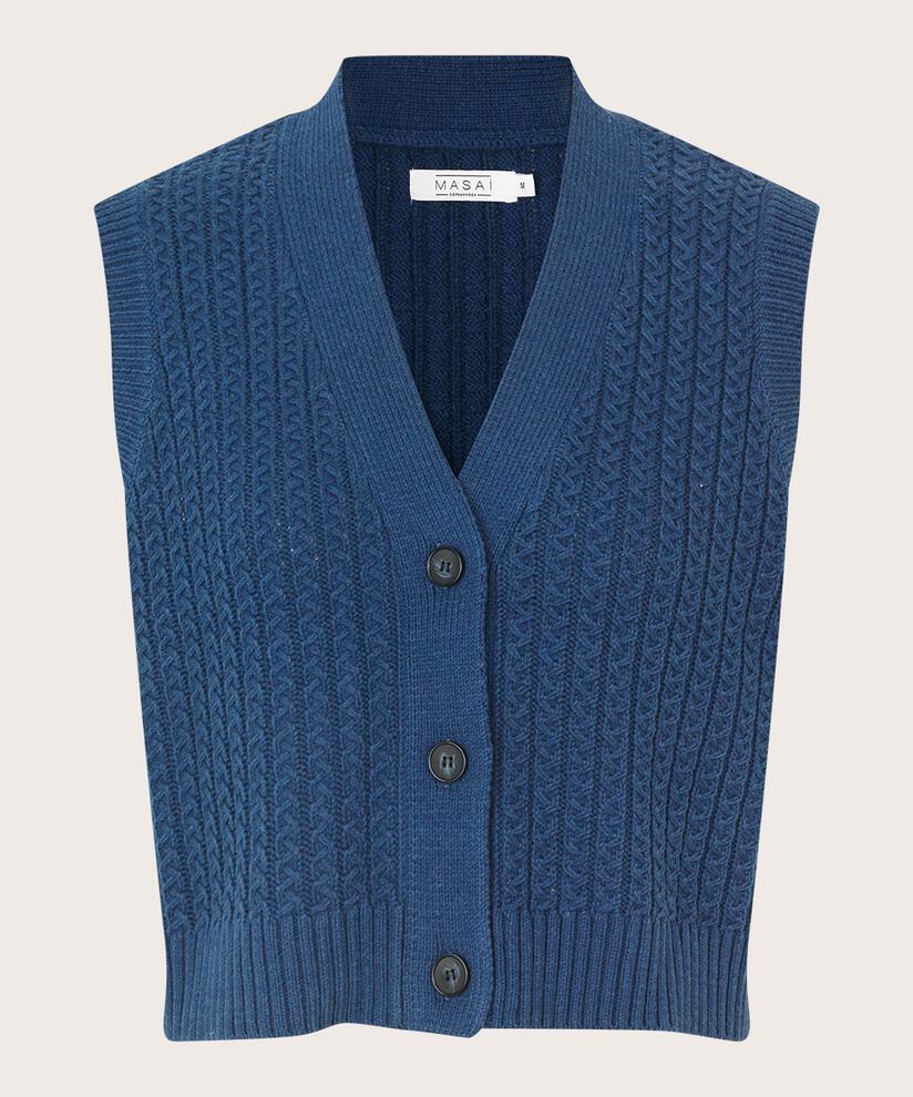 Laney Strikket vest, Sargasso Sea