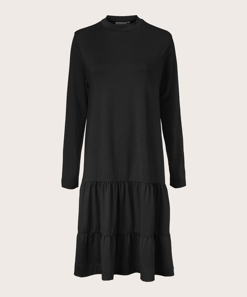 NORIS JERSEY KJOLE, Black