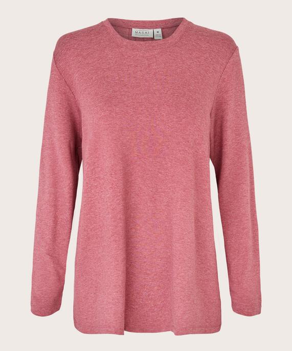 Berta JERSEY Topp, Tawny Port mel.