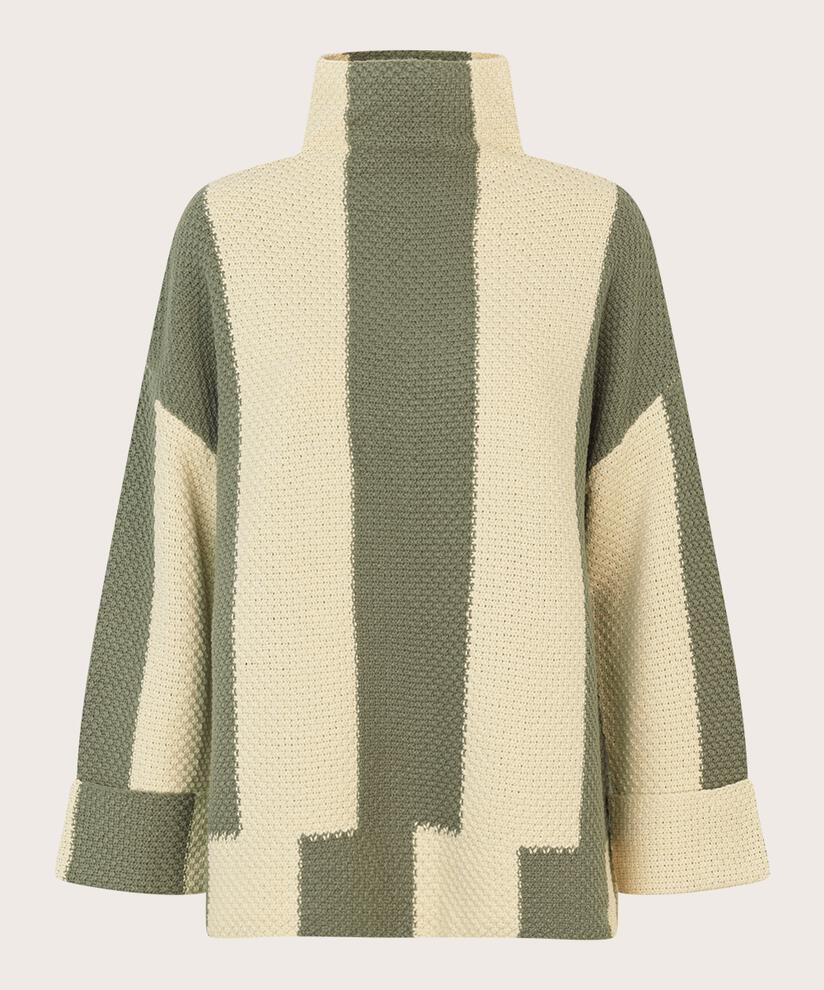 Fancy Strikkegenser, D. Lichen Green