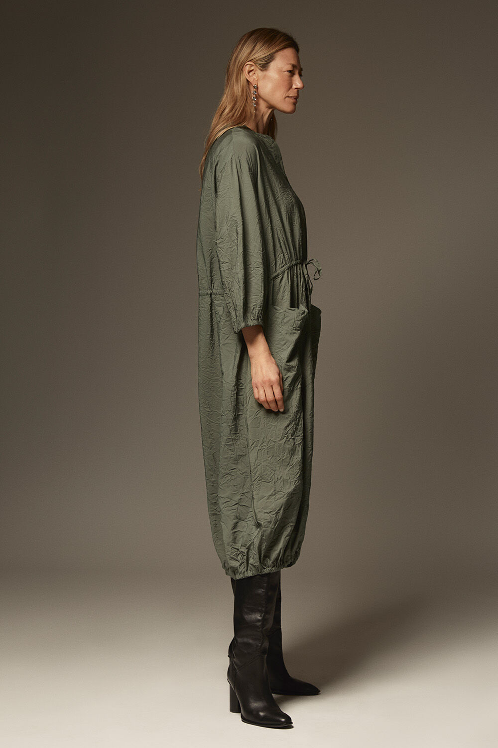 Nymosa Kjole - Duck Green, Rumani &oslash;reringer - Gold