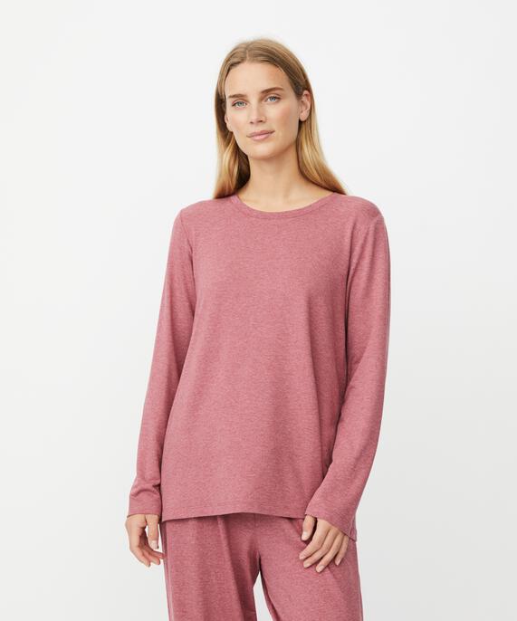 Berta JERSEY Topp, Tawny Port mel.