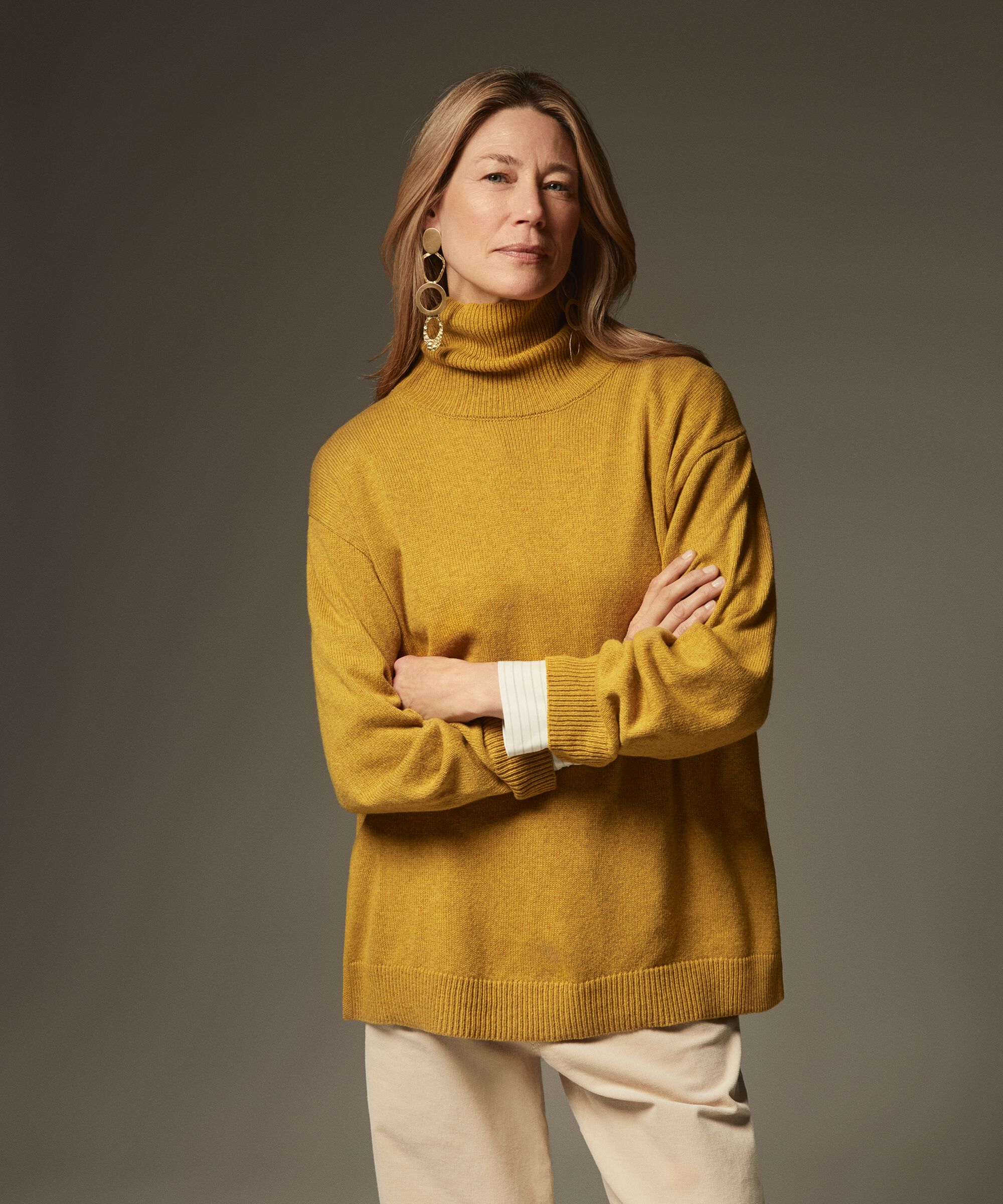 Faricka Strikkegenser, Golden Green