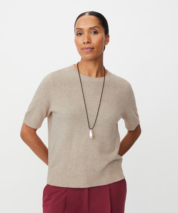 Fallan Strikkegenser, Beige melange