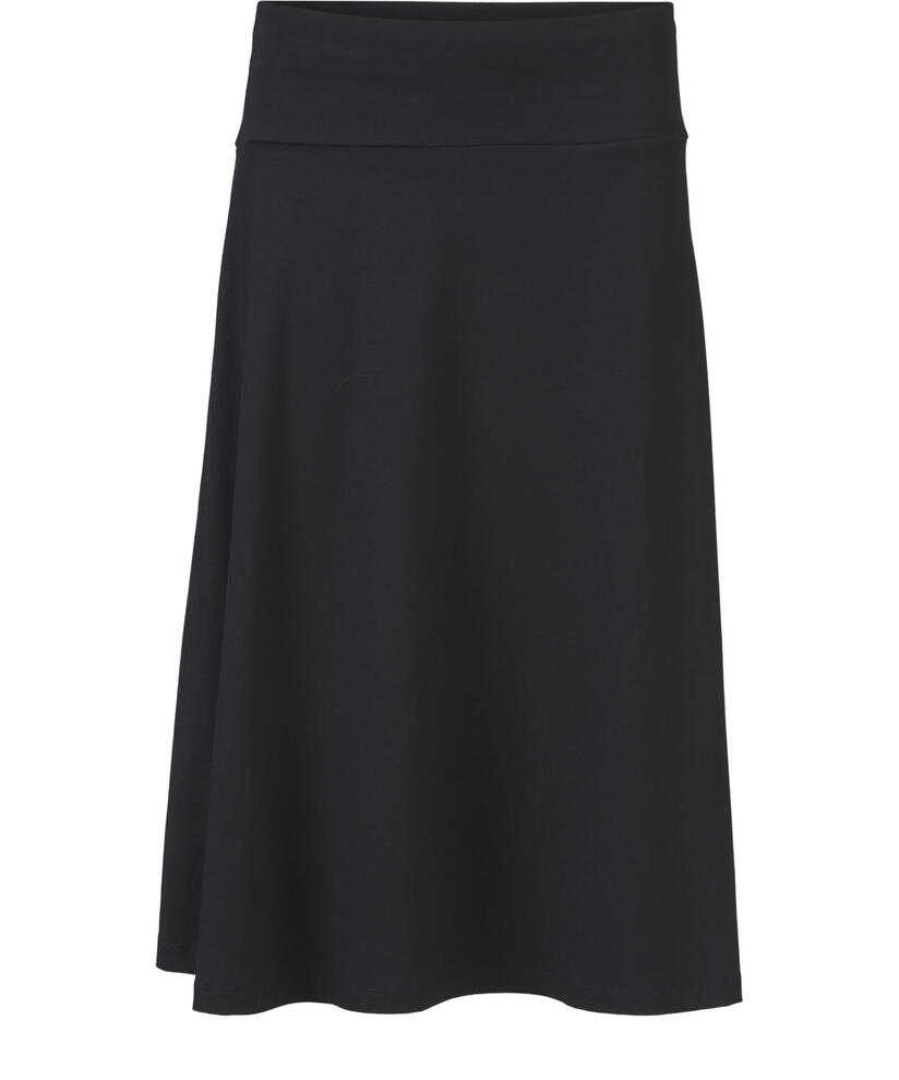 Saba JERSEY Skjørt, Black, hi-res