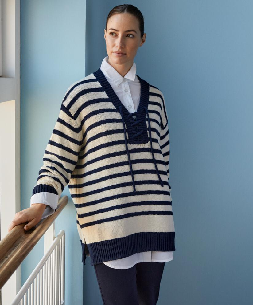 Frederikka Topp, Whc/Navy blz, hi-res