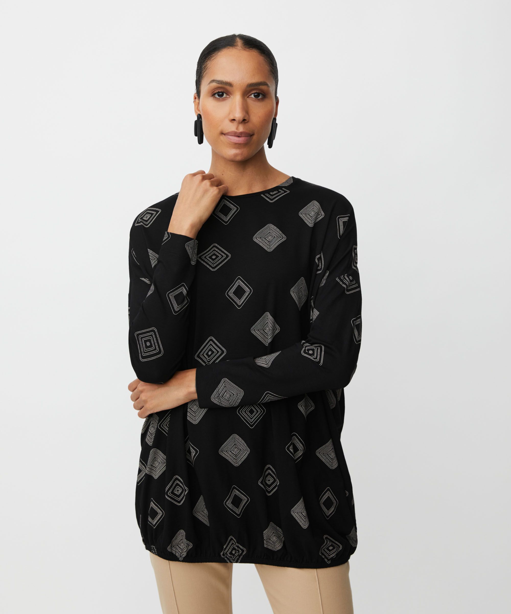 Bagggy JERSEY topp, Black