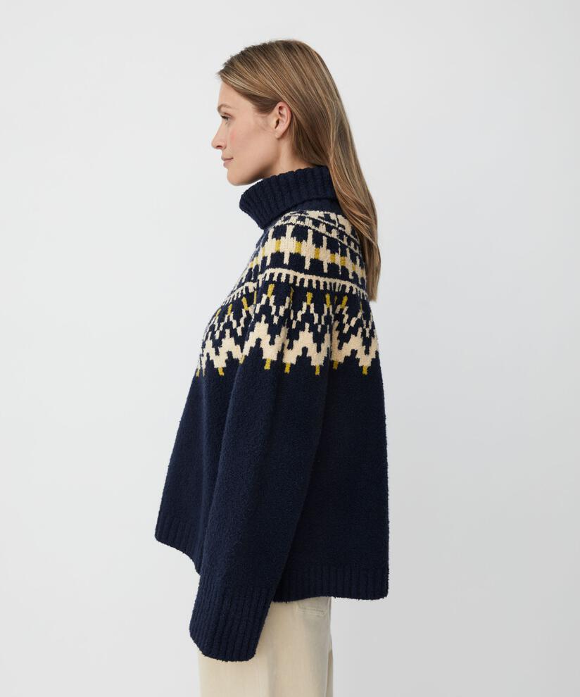 Fatima Strikkegenser, Navy Blazer