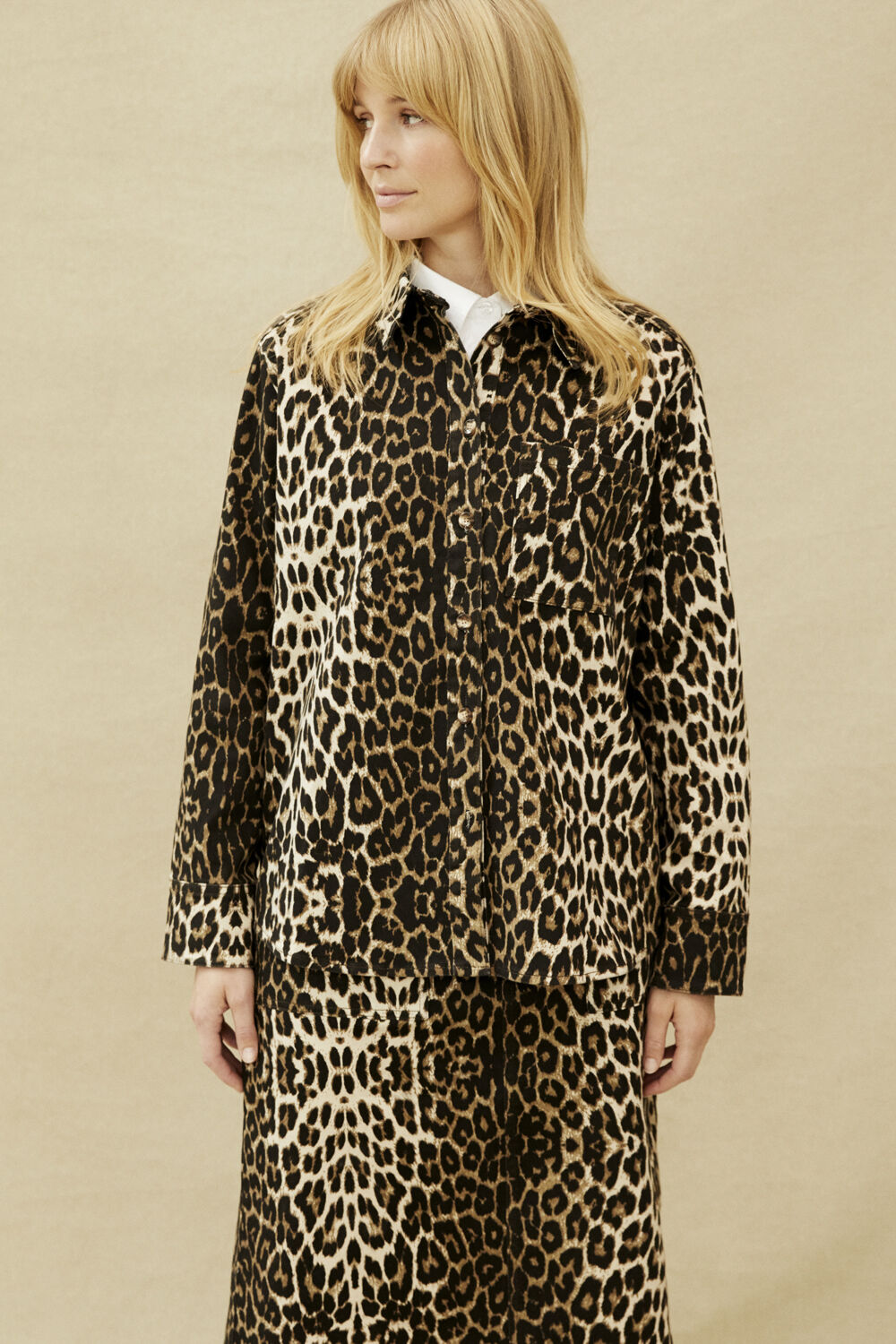 Indiba Denim Skjorte - Otter, Sanelith Denim Skj&oslash;rt - Otter