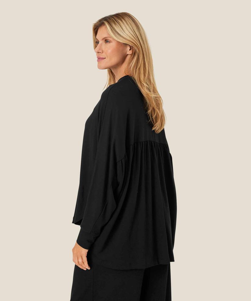 Dema Jersey Topp, Black