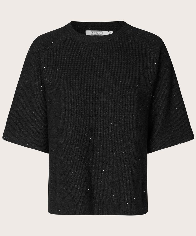 Farinna Strikkegenser, Black