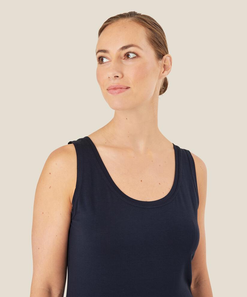 Els JERSEY Topp, Navy