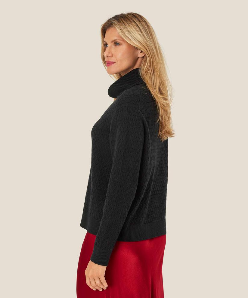 Florette Strikkegenser, Black