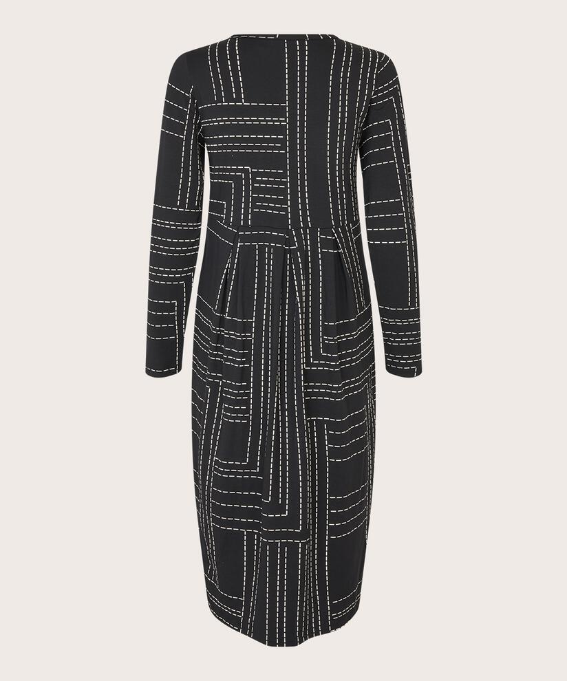 Namoli Jersey Kjole, Black
