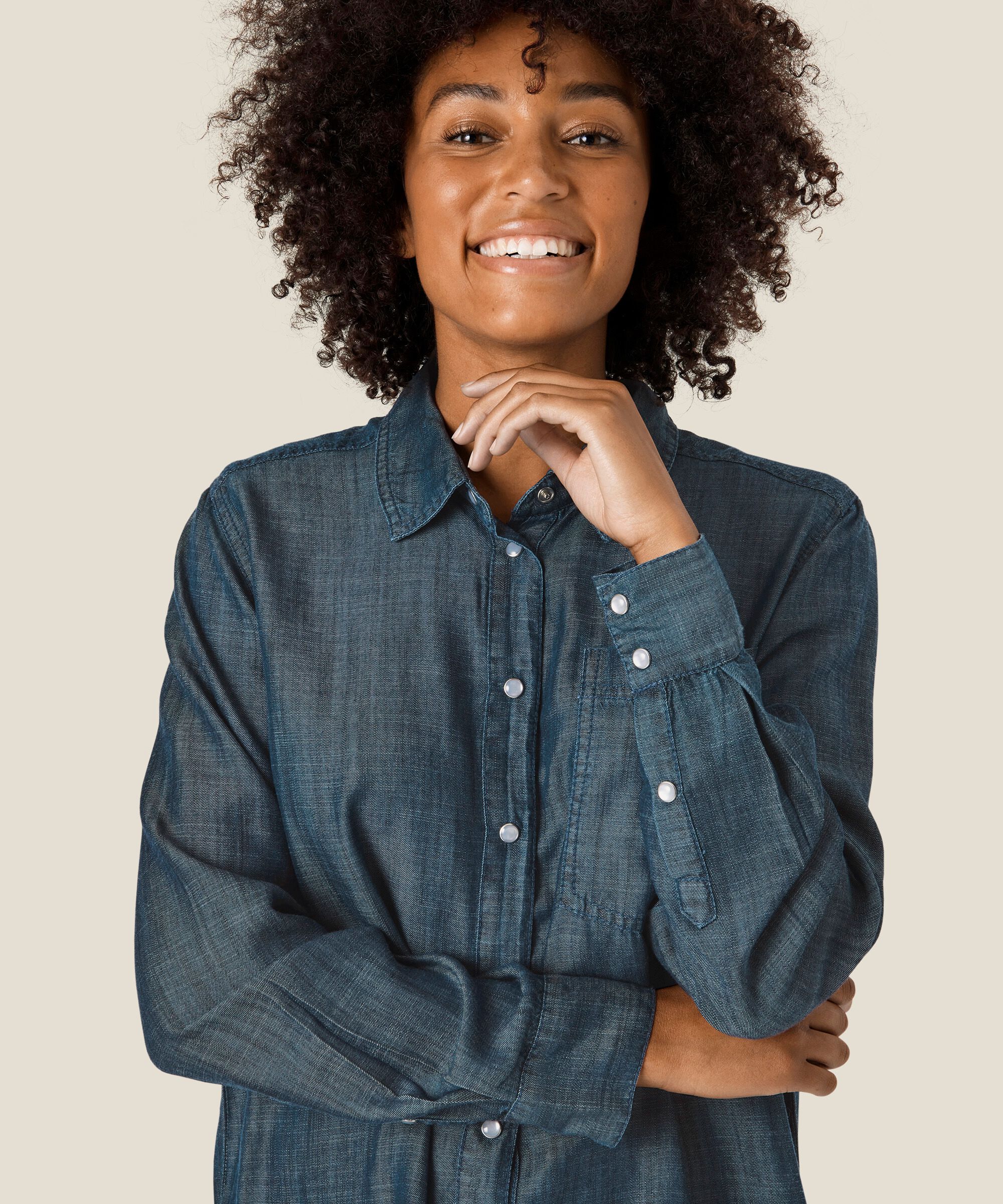 Idala skjorte, Blue Denim