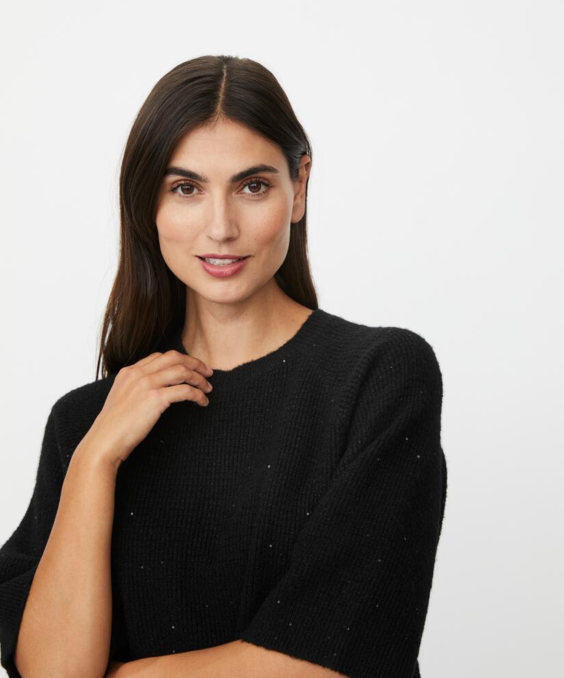 Farinna Strikkegenser, Black