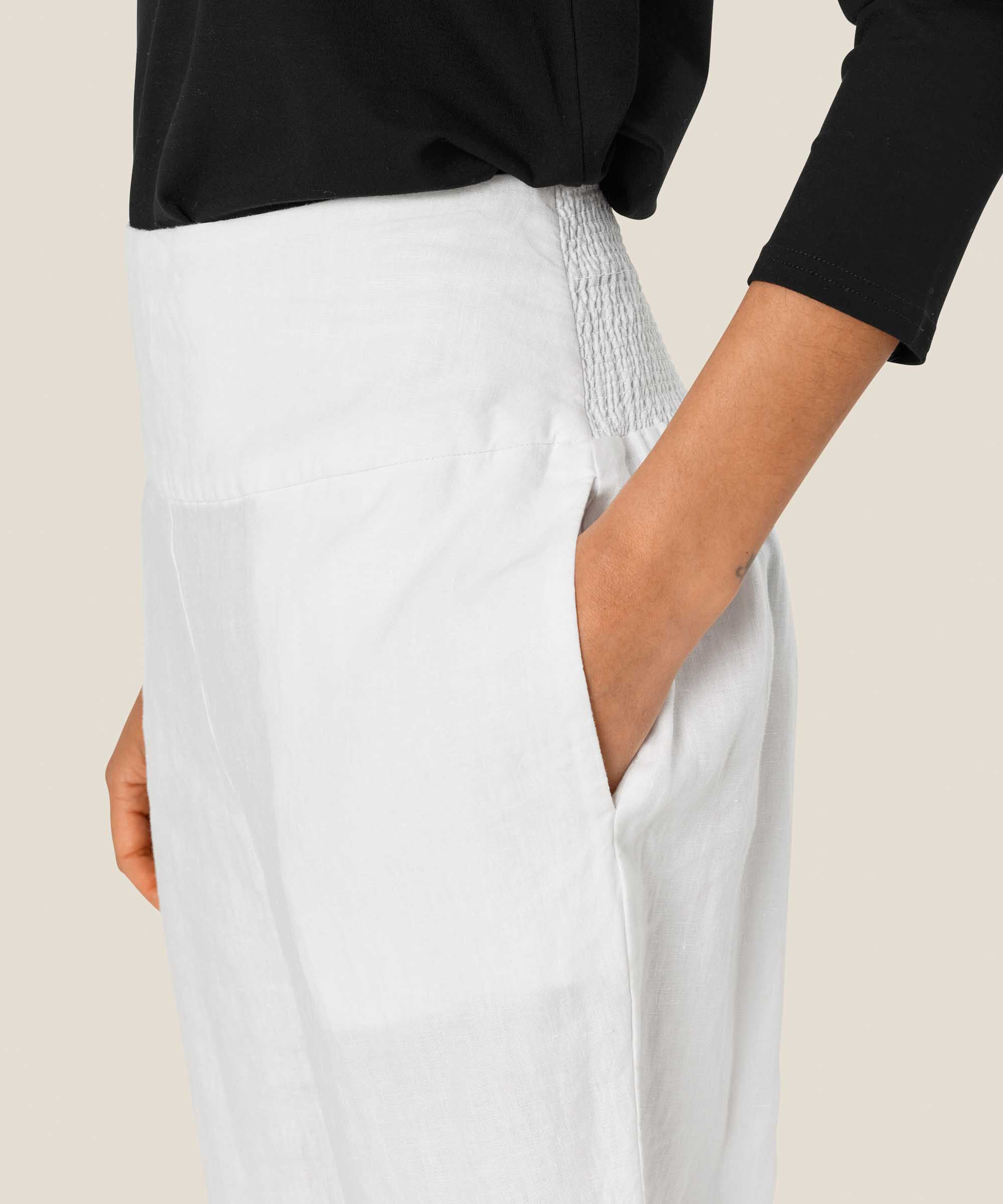 Pen Bukse, White