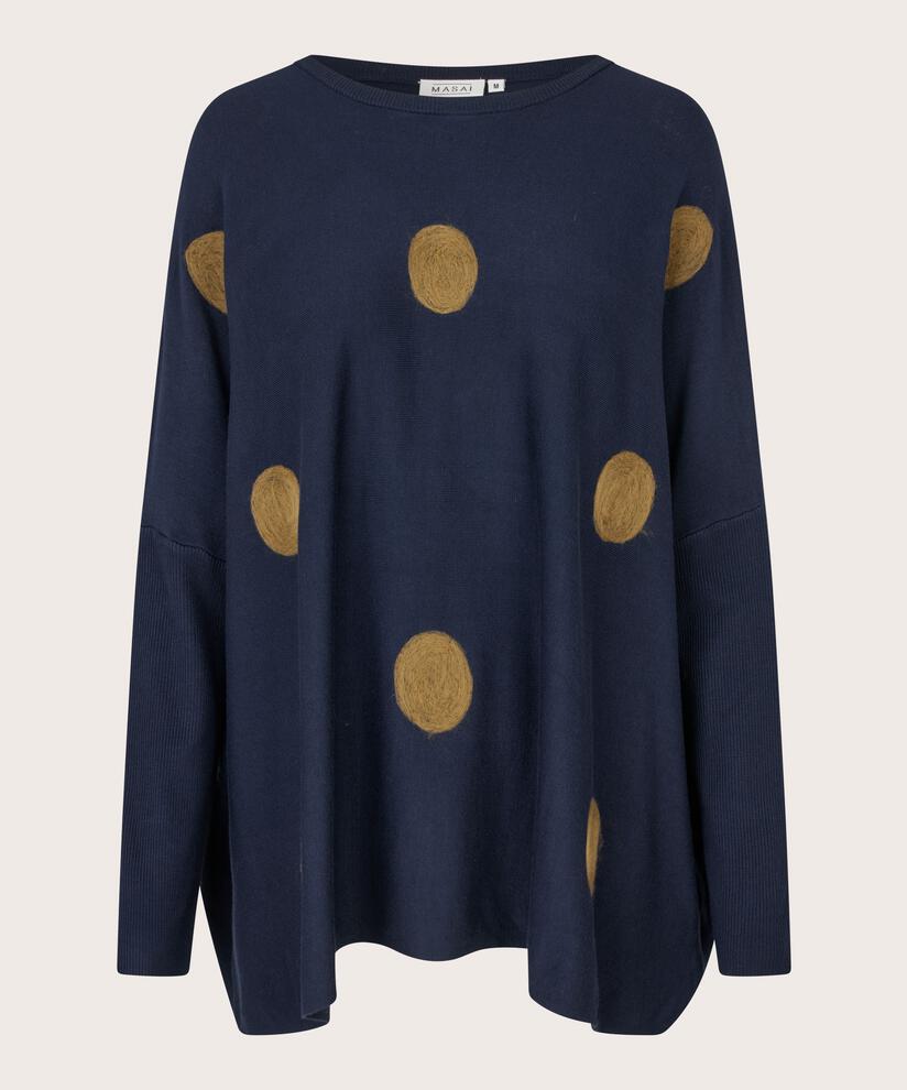 Fanasi Strikkegenser, Navy Blazer