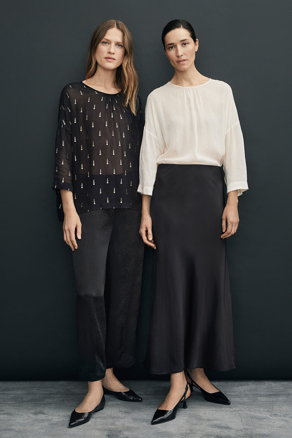 Derisa Topp - Black, Pavine Bukse - Black, Derisa Topp - Whitecap, Solviera skj&oslash;rt - Black