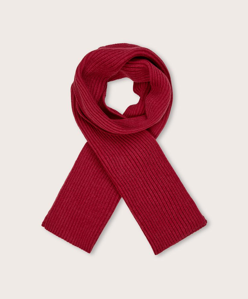 Strikkesett med lue, hansker og skjerf, Scarlet Sage