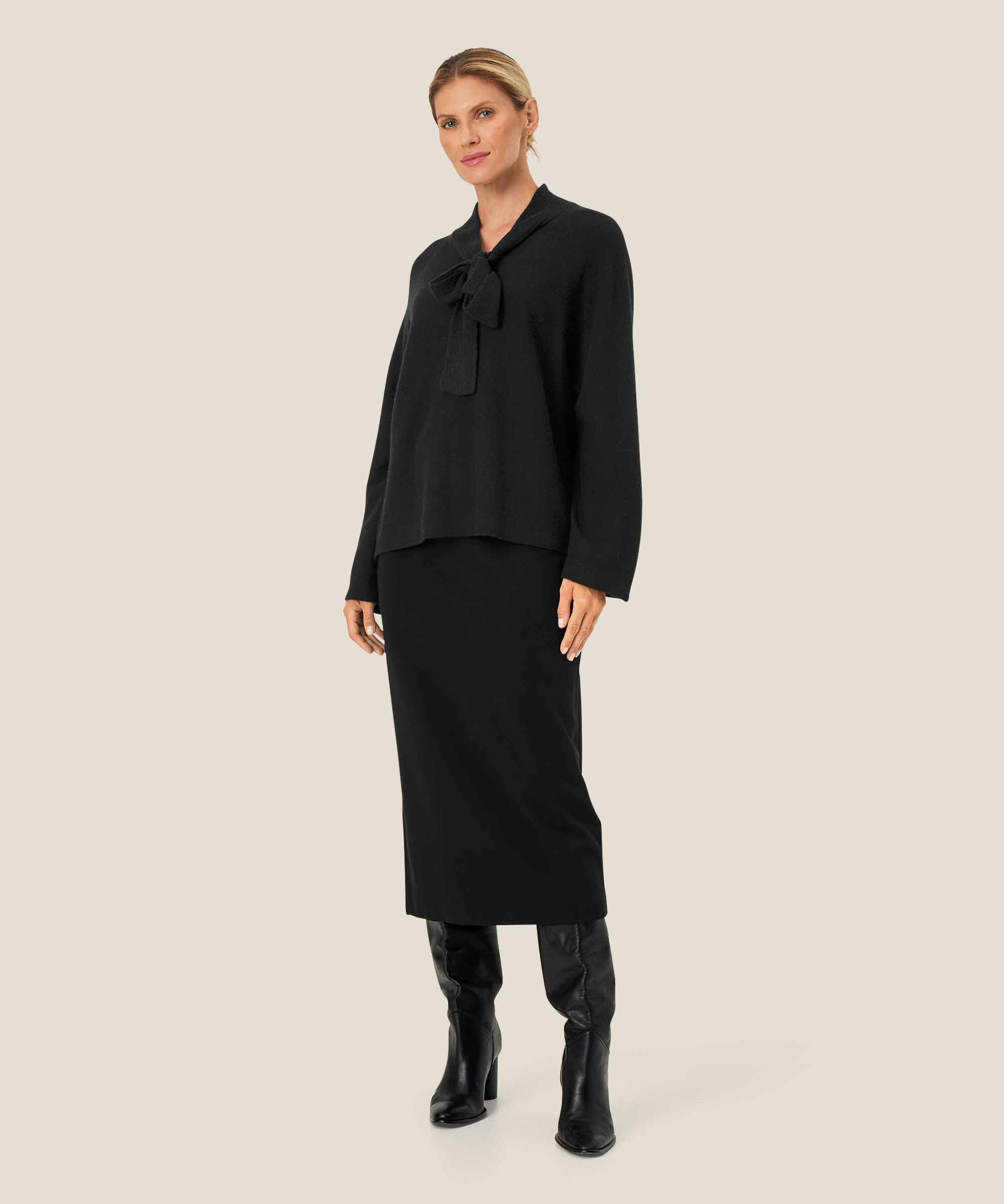 Fadeya Strikkegenser, Black