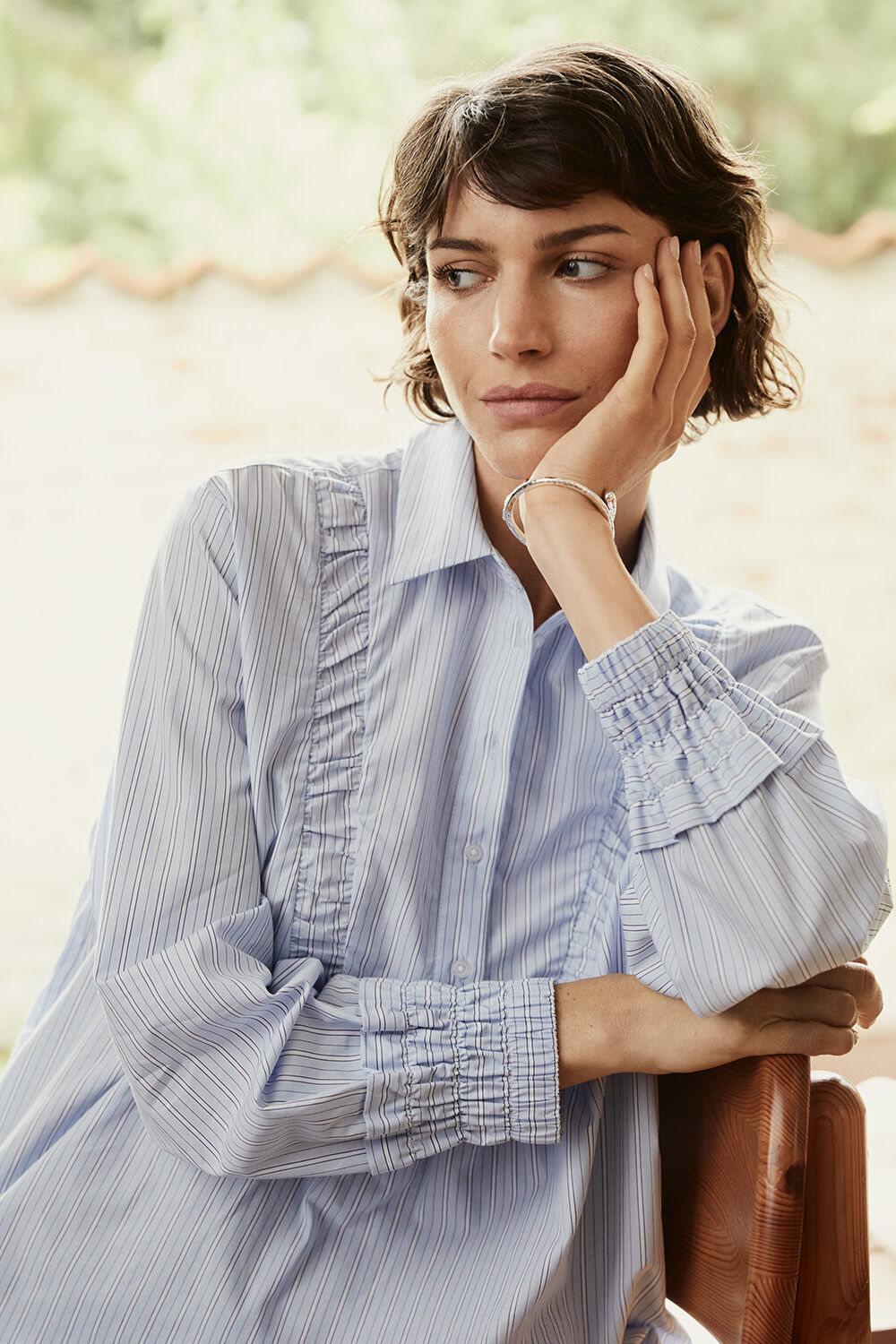 Getisha Tunika - Placid Blue, Ryselle Armb&aring;nd - Silver