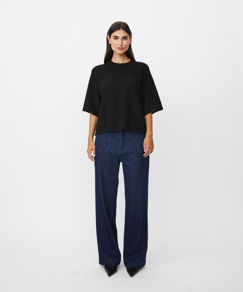 Farinna Strikkegenser, Black