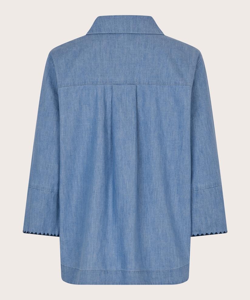Imanea Denim Skjortejakke, Blue Denim