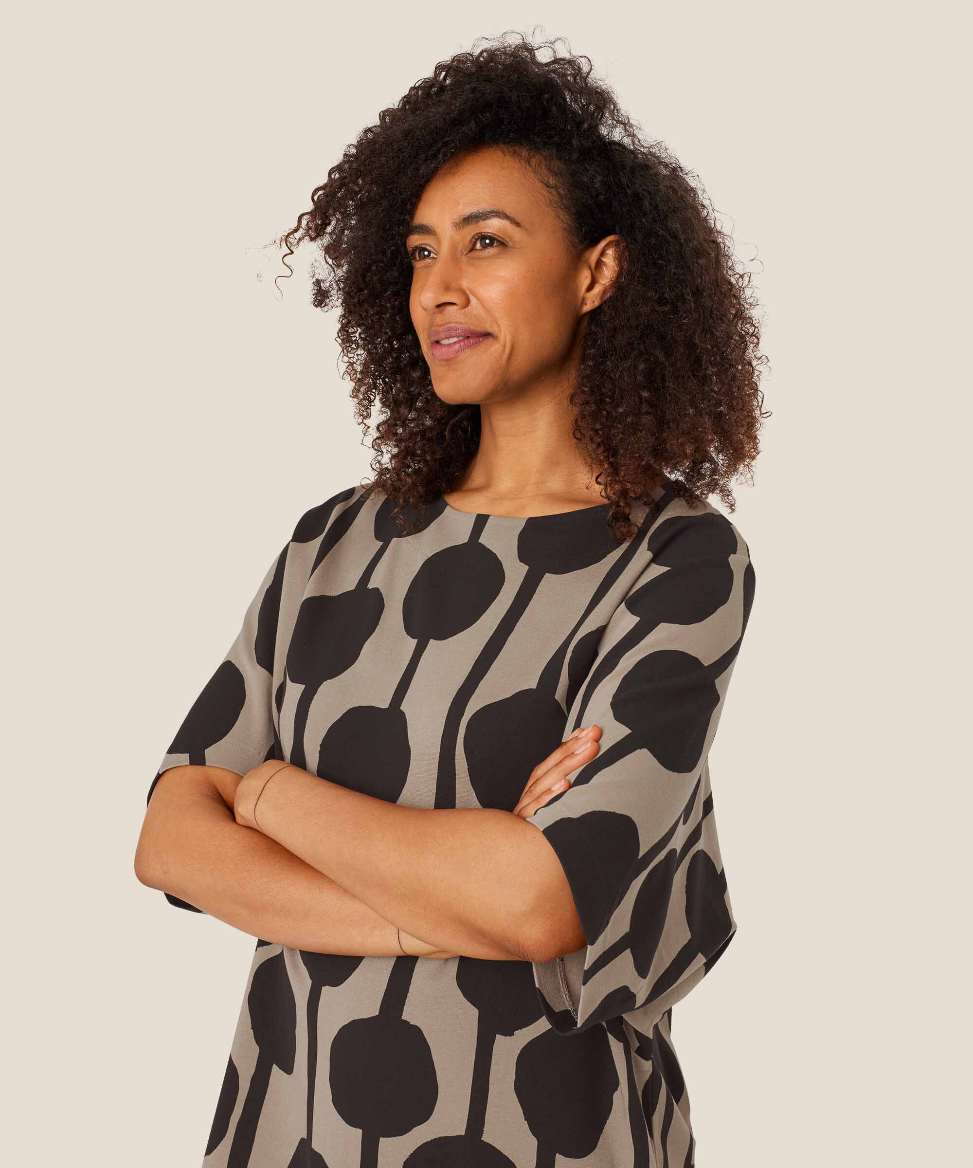 Nattie JERSEY Kjole, Roast Cashew