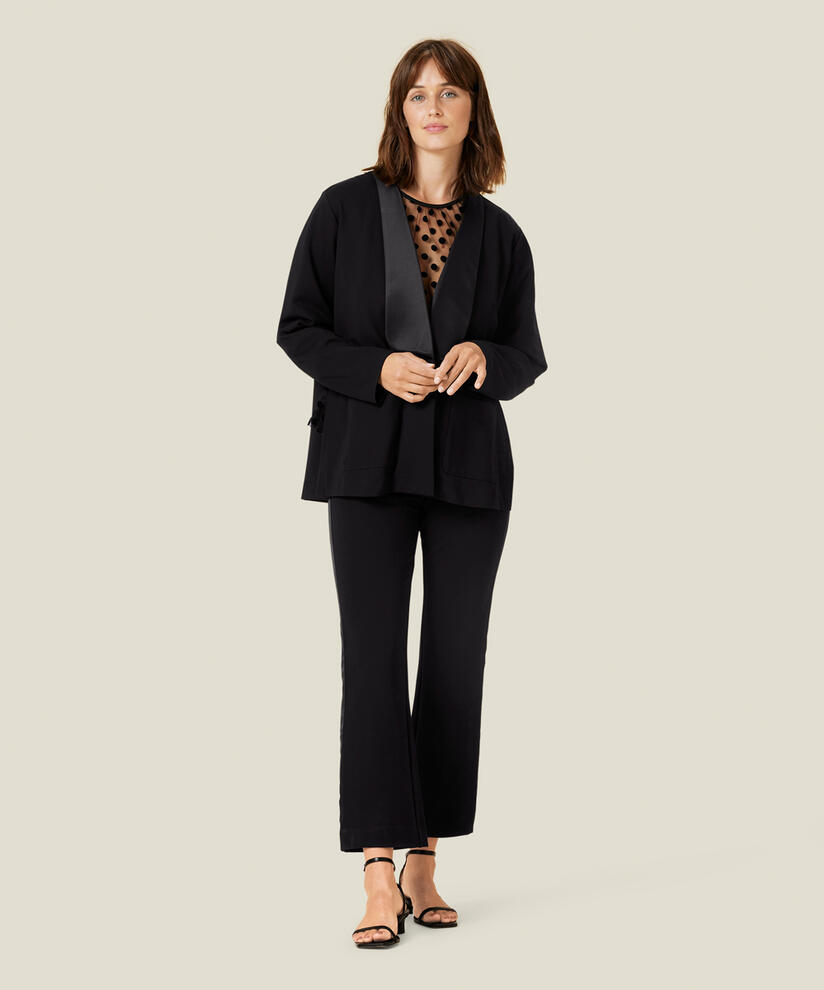 JENNY JERSEY JAKKE, Black