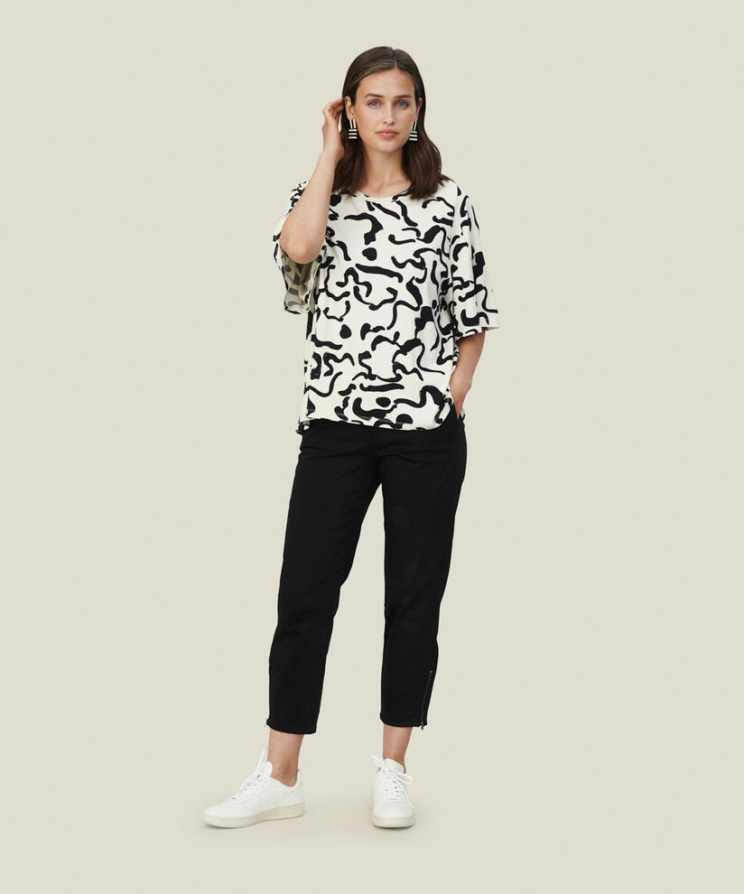BESSANA JERSEY TOPP, Black