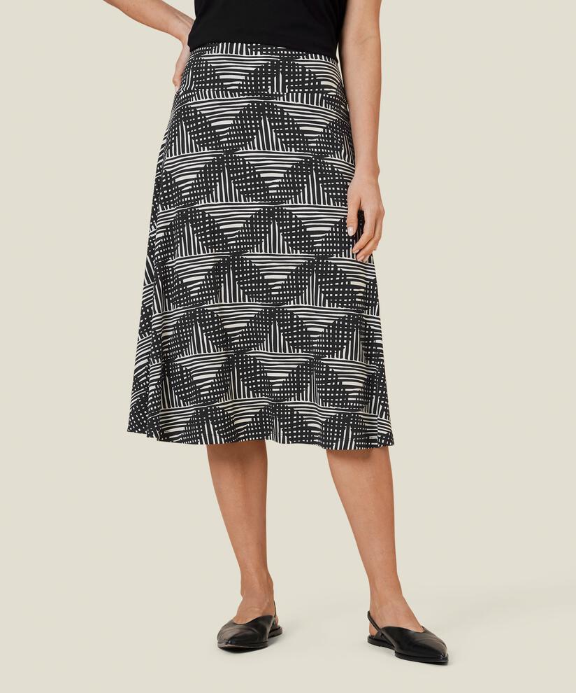 SABA JERSEY SKJØRT, Black