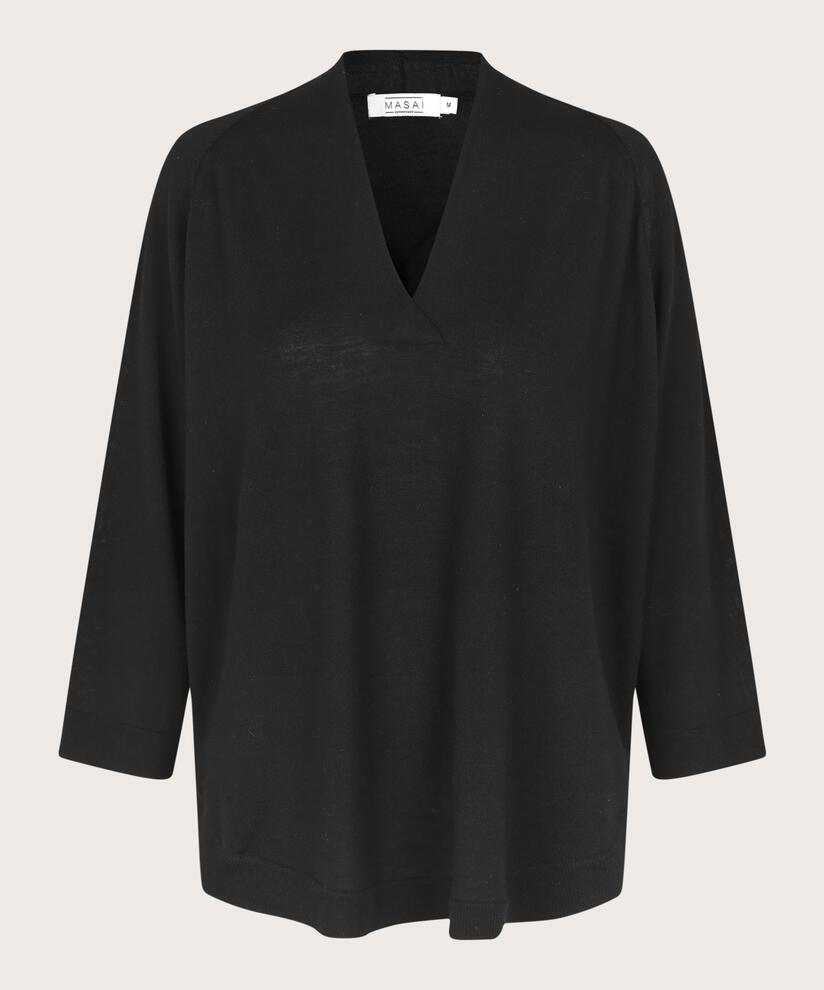 Florice Strikkegenser, Black