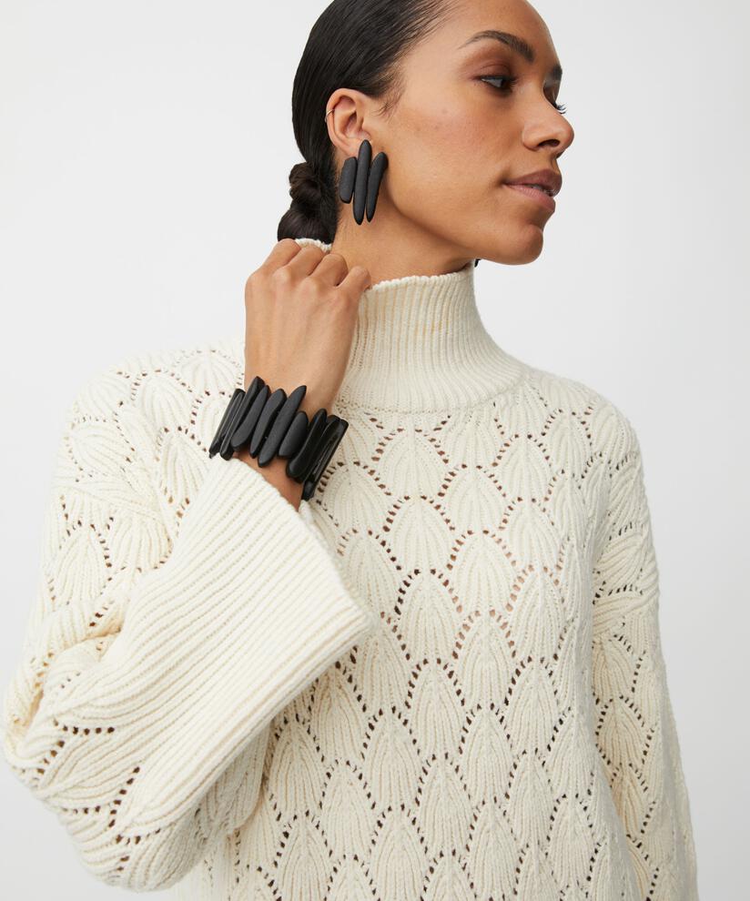 Ryvia øreringer, Black