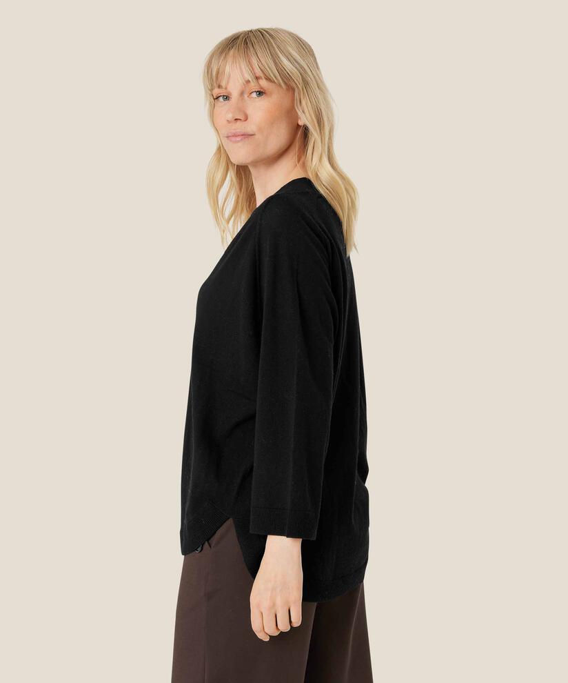 Florice Strikkegenser, Black