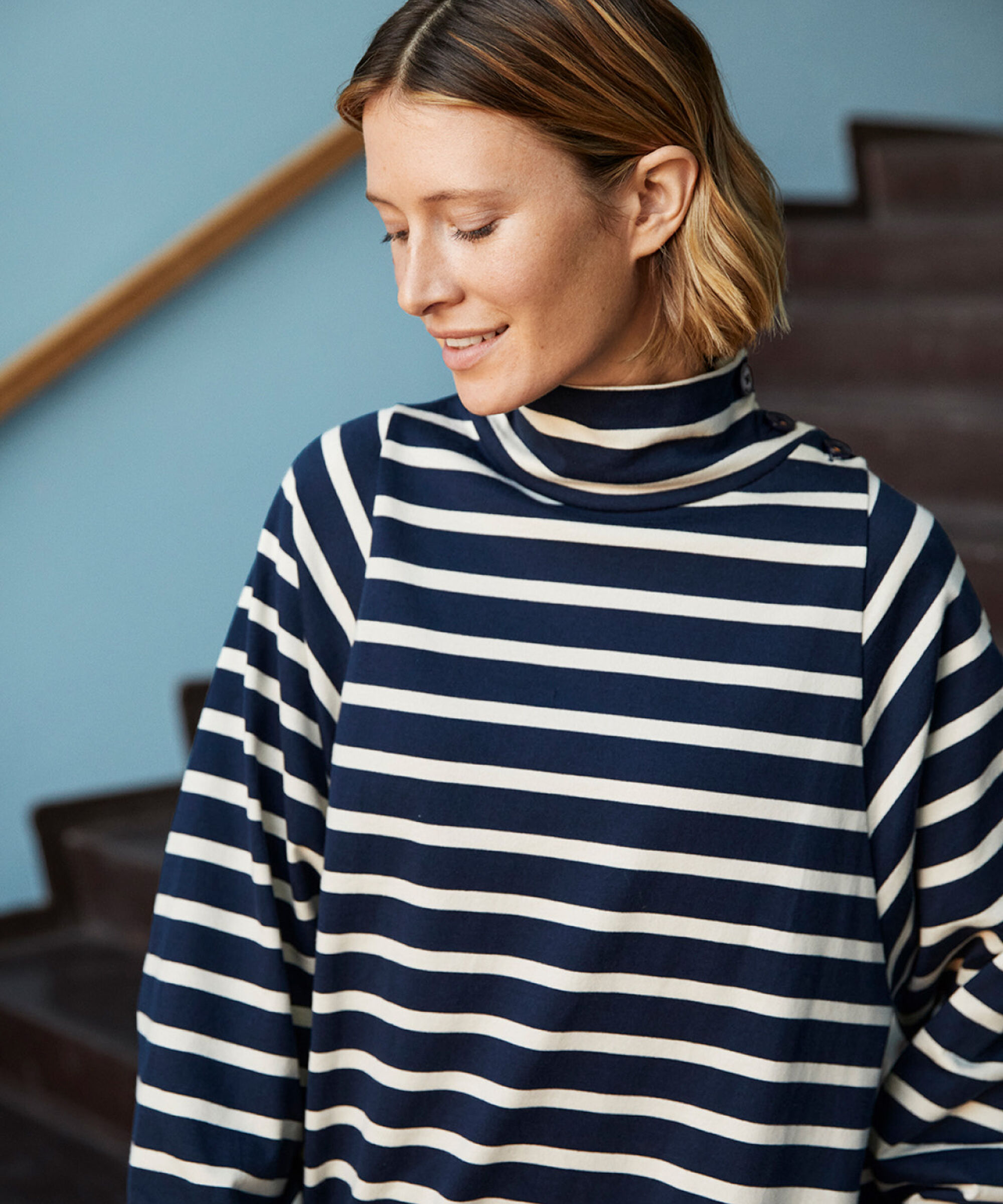 Nejanas JERSEY kjole, Navy Blazer