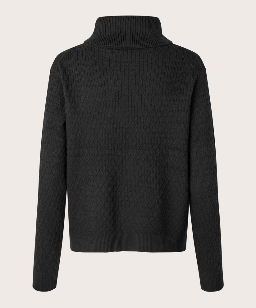 Florette Strikkegenser, Black