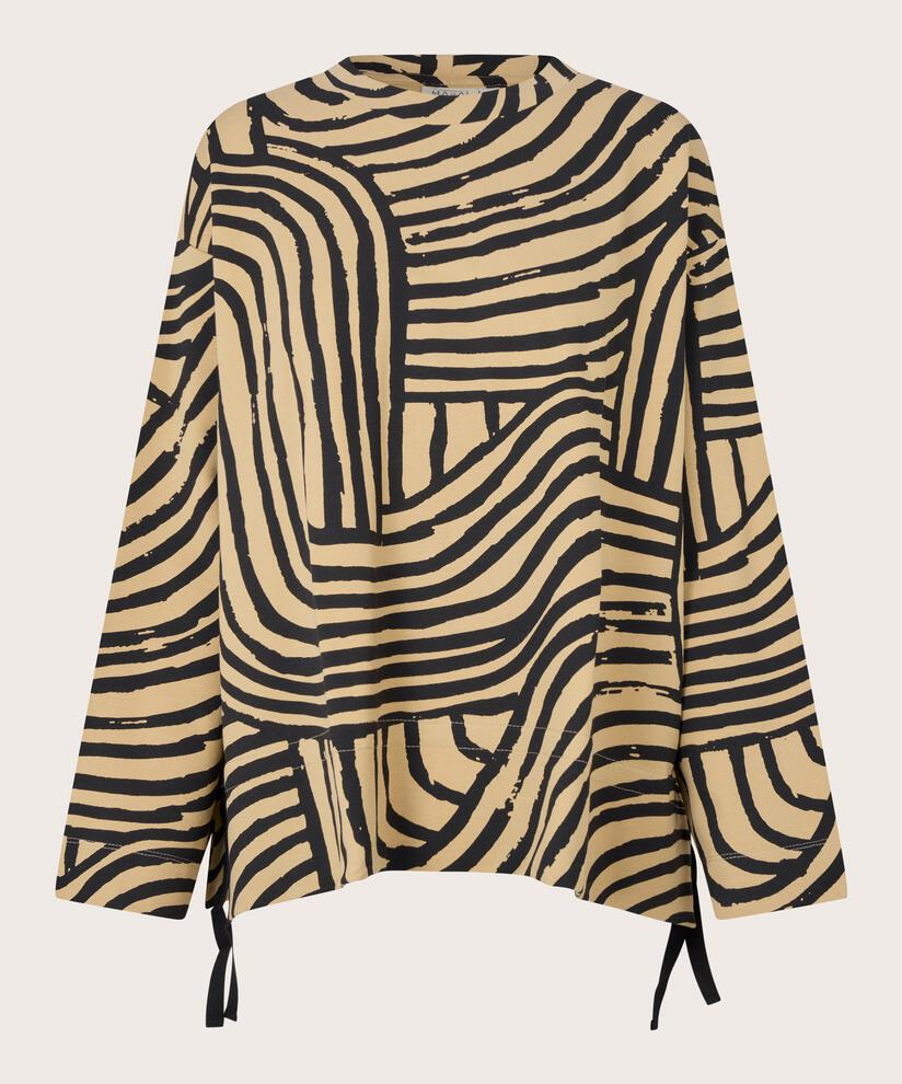 Bidia JERSEY topp, Travertine