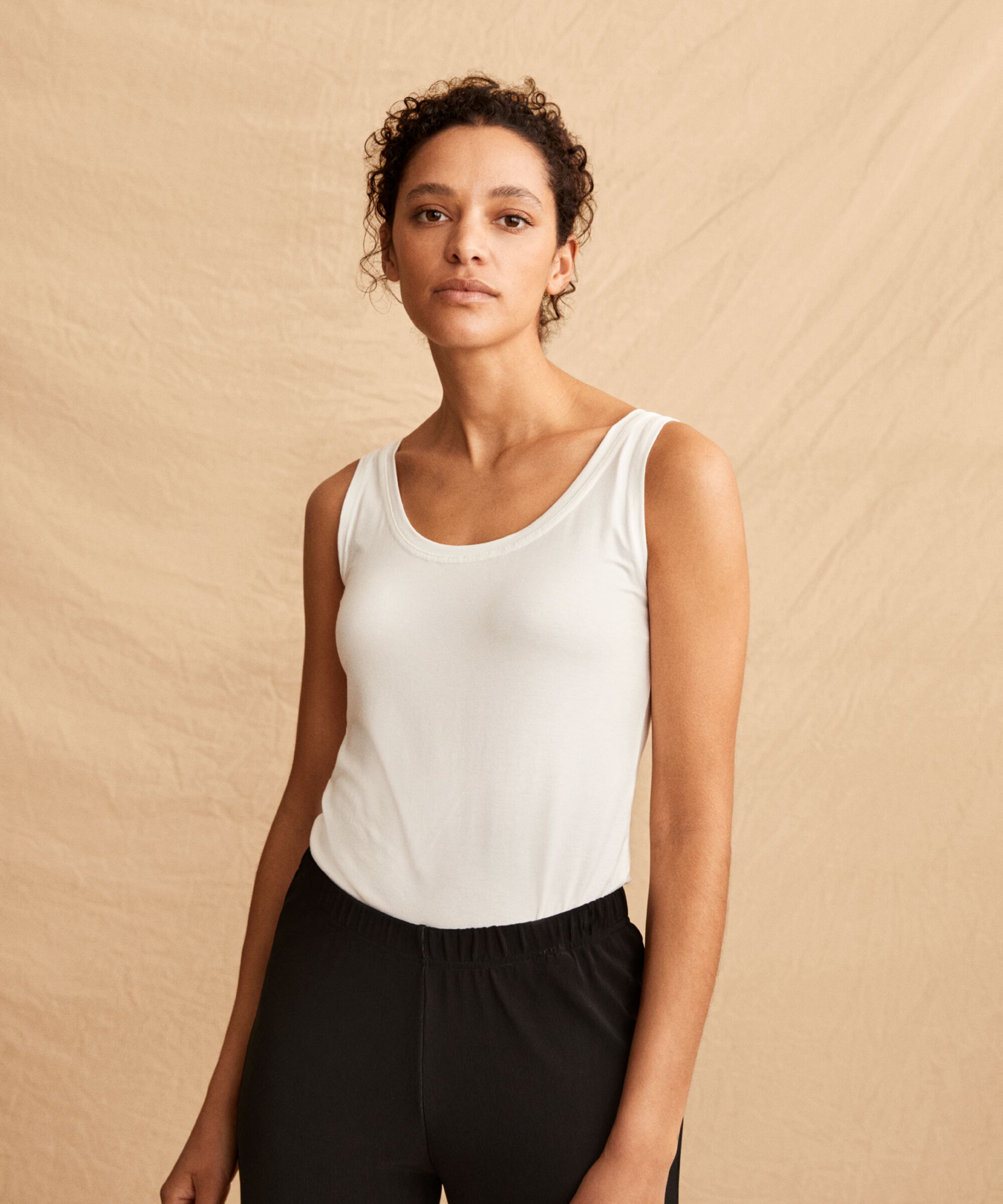 Els JERSEY Topp, Cream