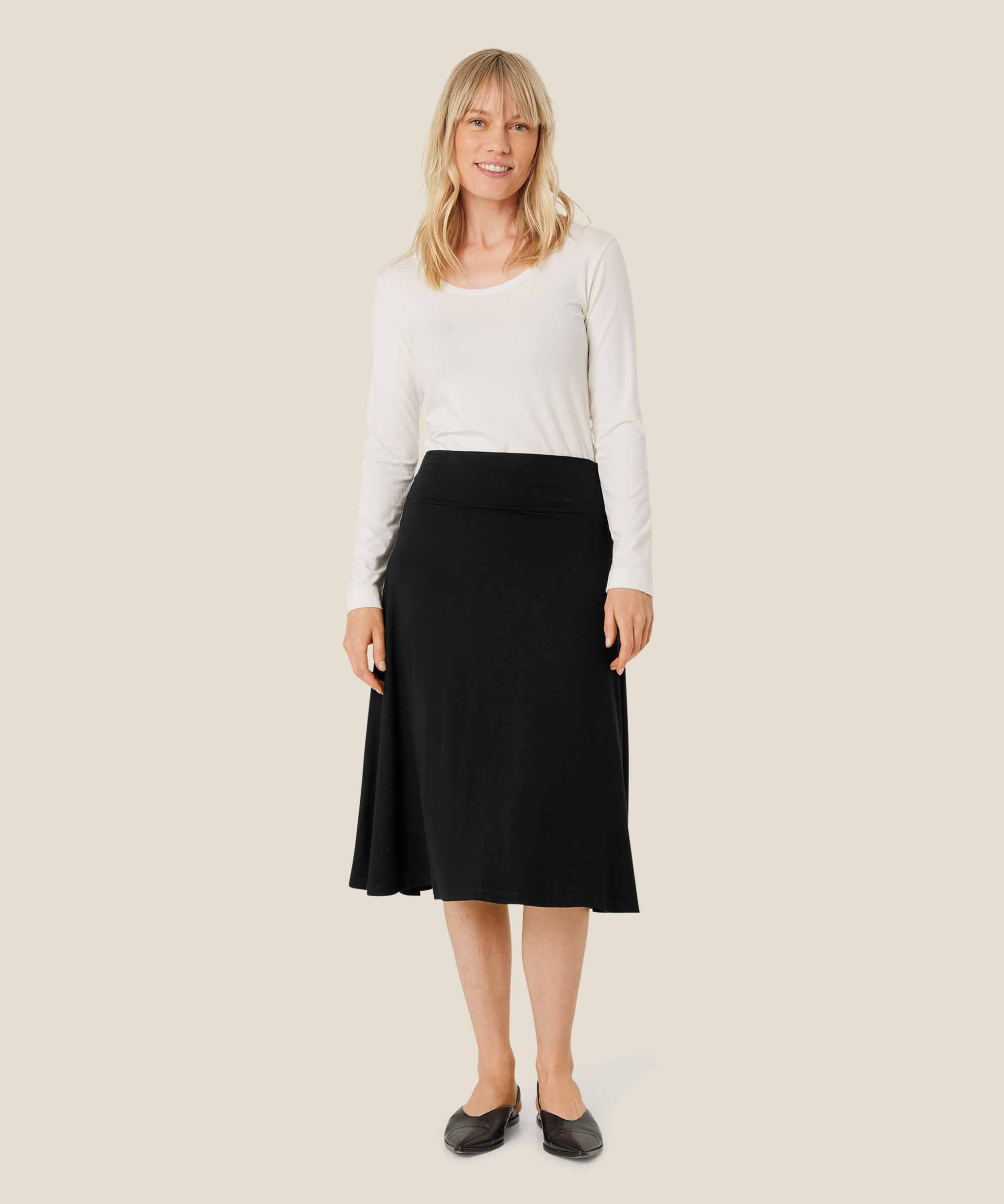 Saba JERSEY Skjørt, Black