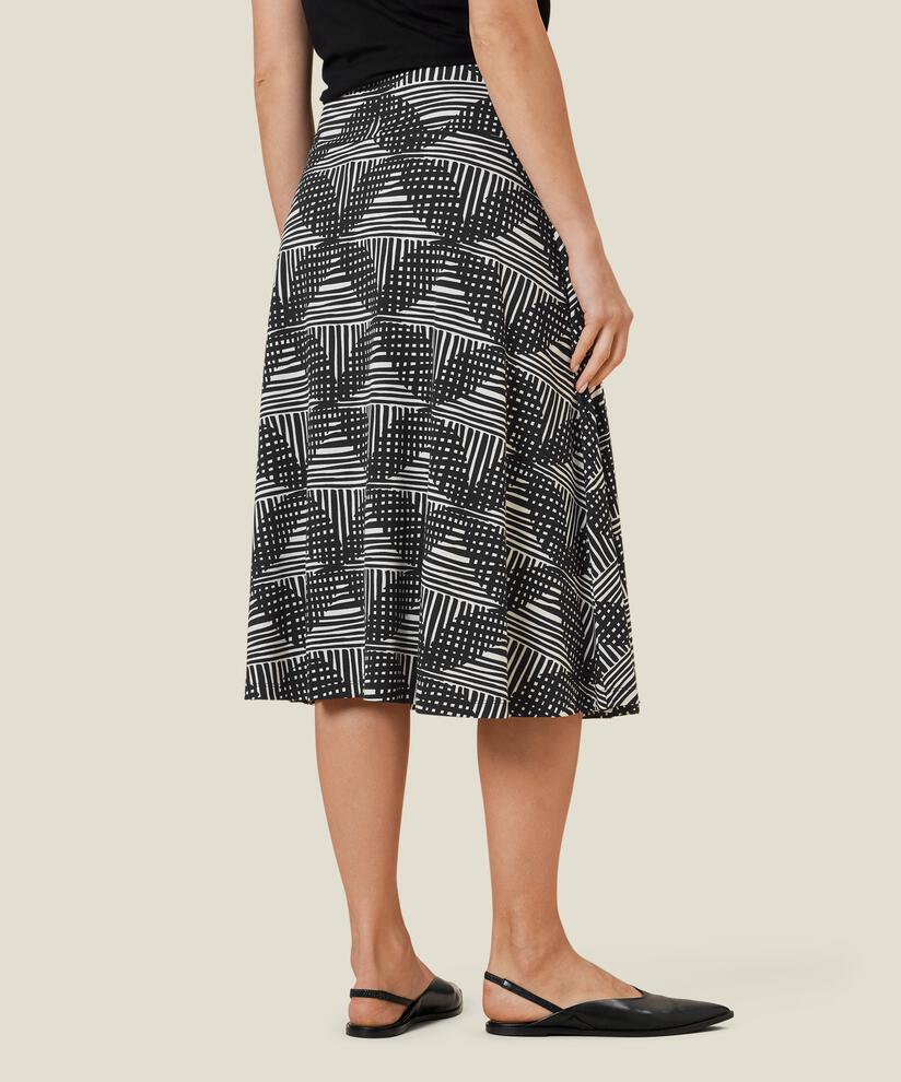SABA JERSEY SKJØRT, Black