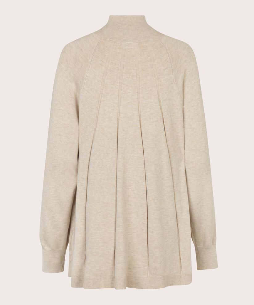 Funse Strikkegenser, L beige mel