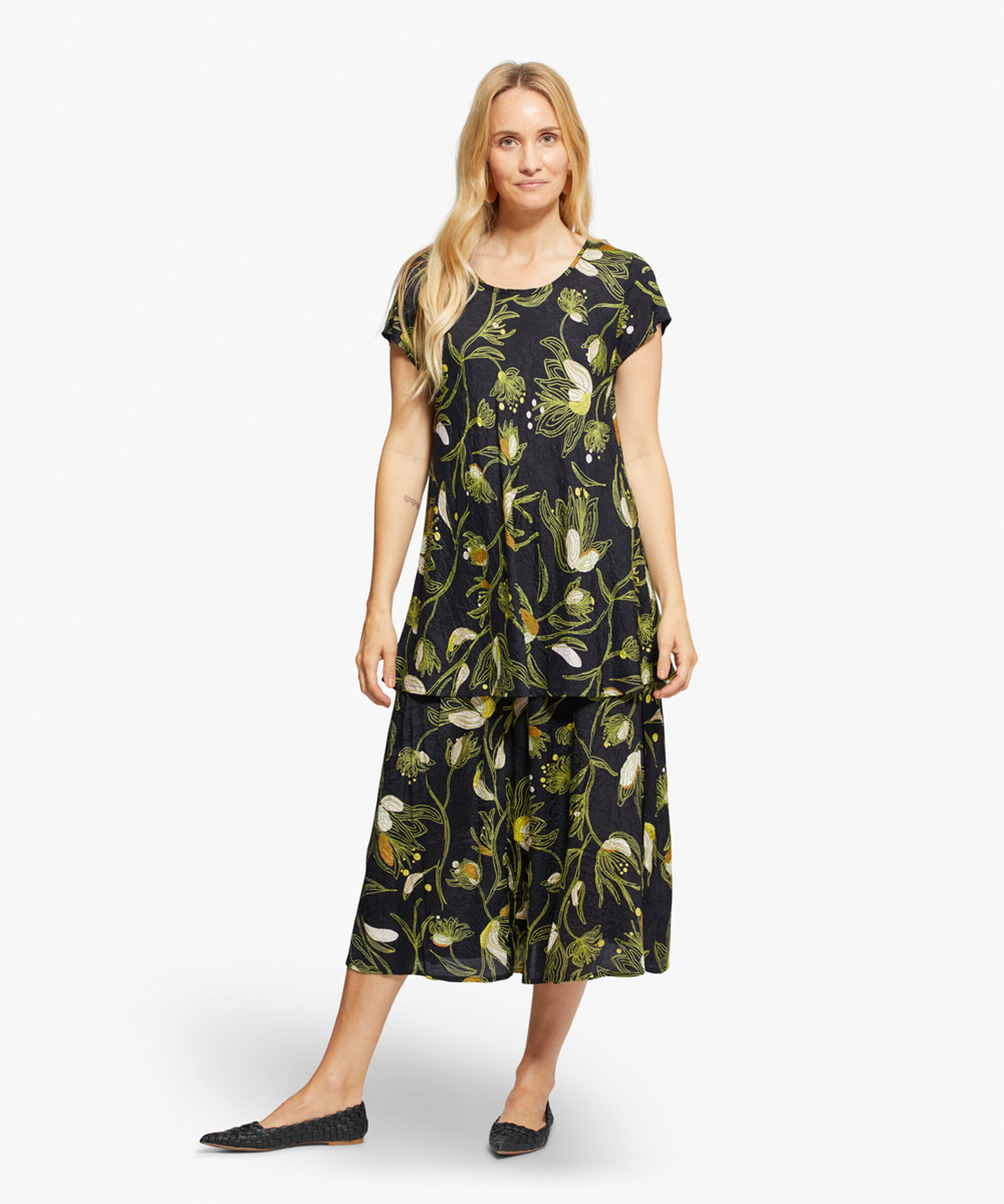 SONDRA SKJØRT, Green Sheen