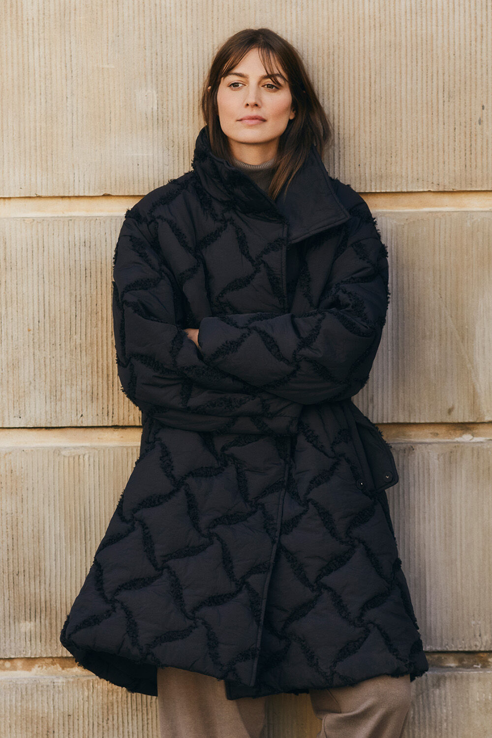 Tynessa k&aring;pe - Black