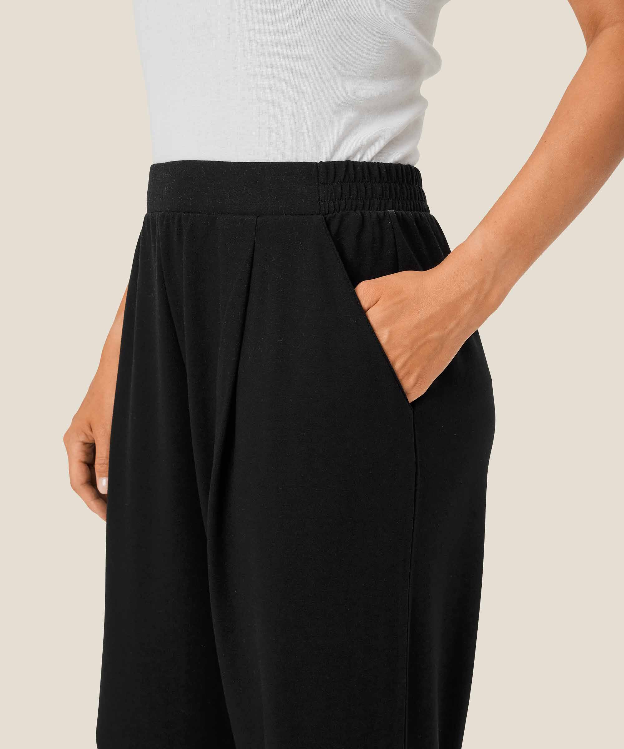 Penelope JERSEY Bukse, Black