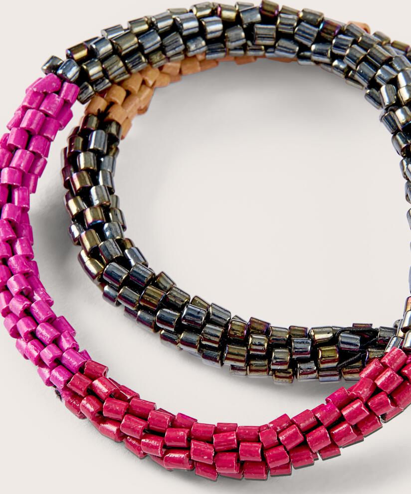 Ried Armbånd, Fuchsia Red